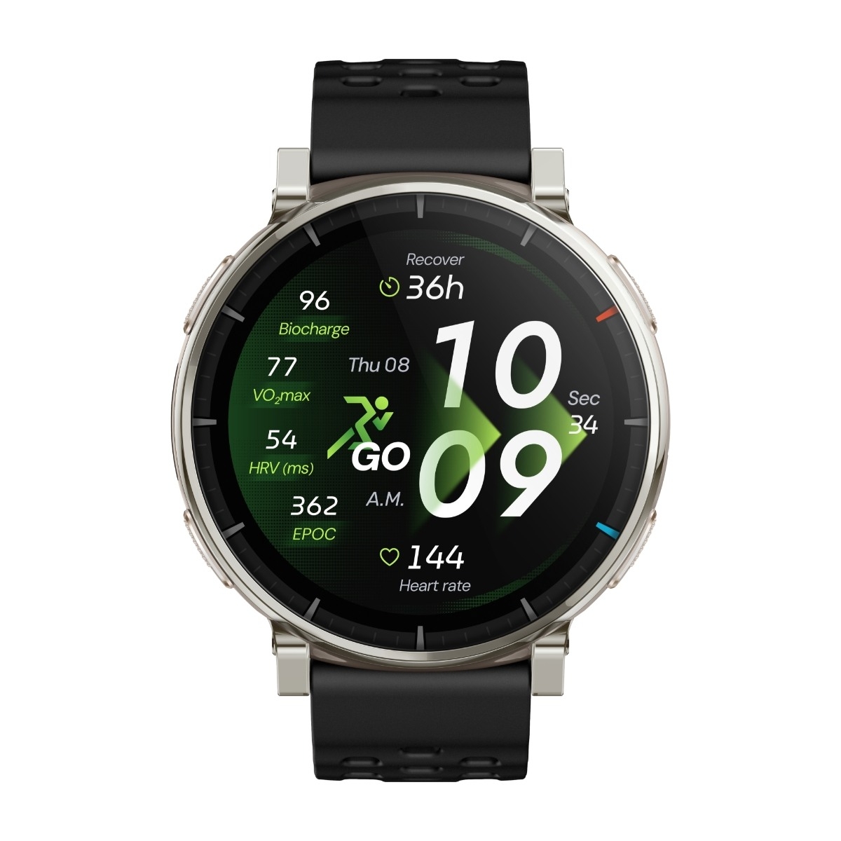 Amazfit Active 3 1,32" smartklokke, svart