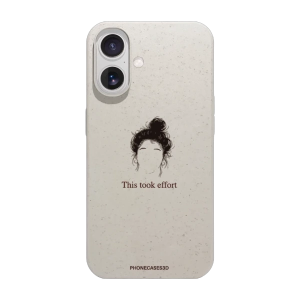Phonecases3D iPhone 17 Marit Bakkli kompostoituva suojakuori, valkoinen