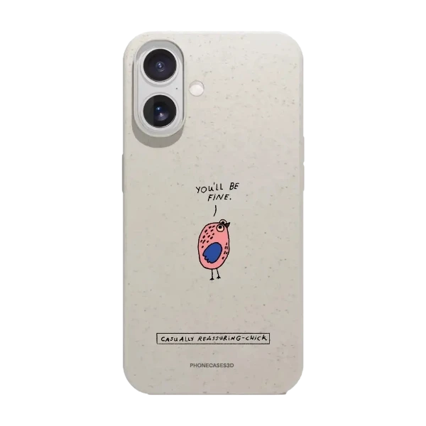 Phonecases3D iPhone 17 Maja Säfström kompostoituva suojakuori, valkoinen