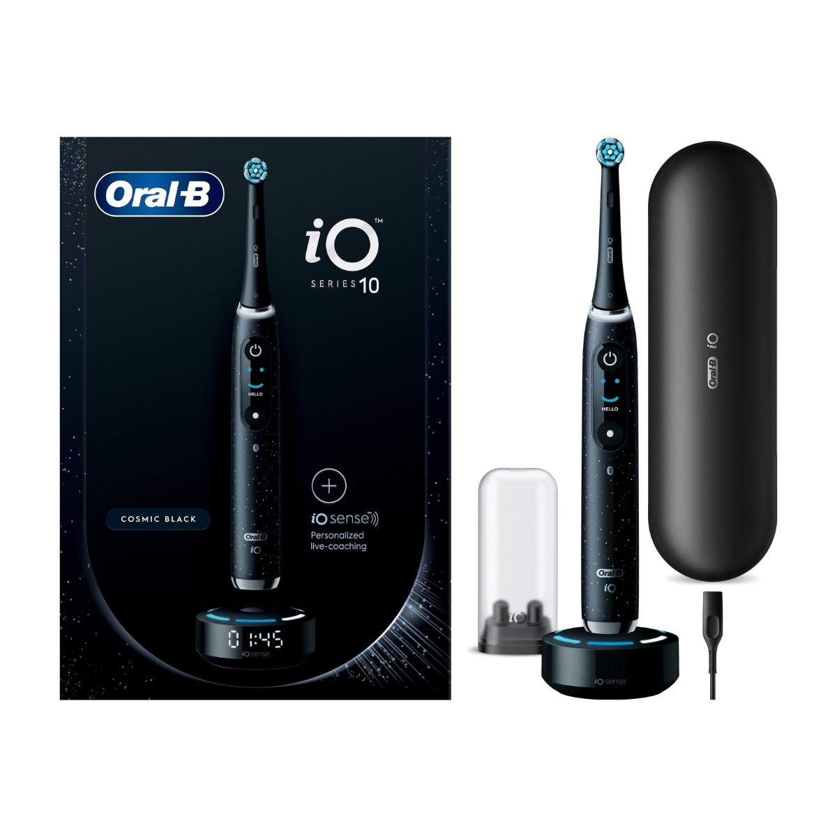 Oral-B iO Series 10 elektrisktannbørste, Cosmic black - Power.no