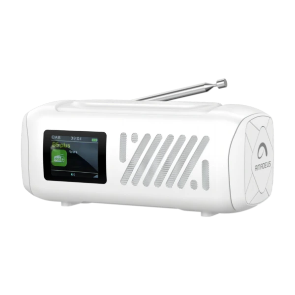 Amadeus Viola Bluetooth-högtalare med radio, vit