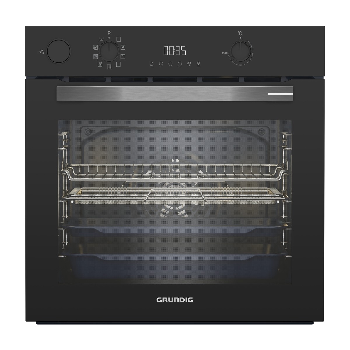 Grundig GR5500 GEBD12302BMP indbygningsovn billede 1