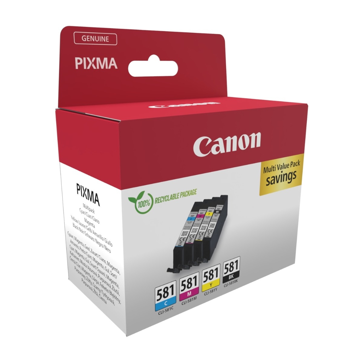 Canon CLI-581 C/M/Y/BK multipakke