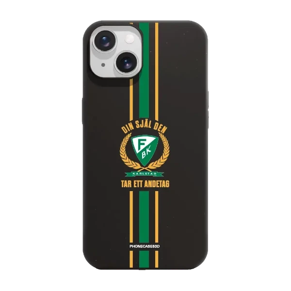Phonecases3D iPhone 14 Färjestad BK kompostoituva suojakuori, musta