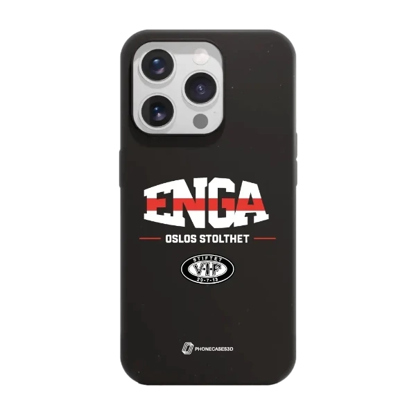 Phonecases3D iPhone 15 Pro VIF kompostoituva suojakuori, musta