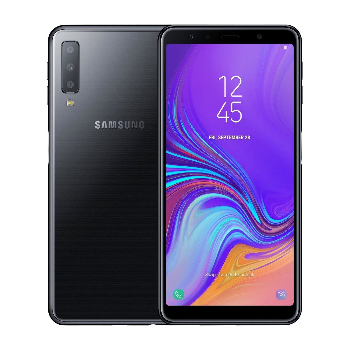 SAMSUNG GALAXY A7 2018 SVART 64 GB Power.no SAMSUNG GALAXY A7 2018 GULL 64 GB Power.no