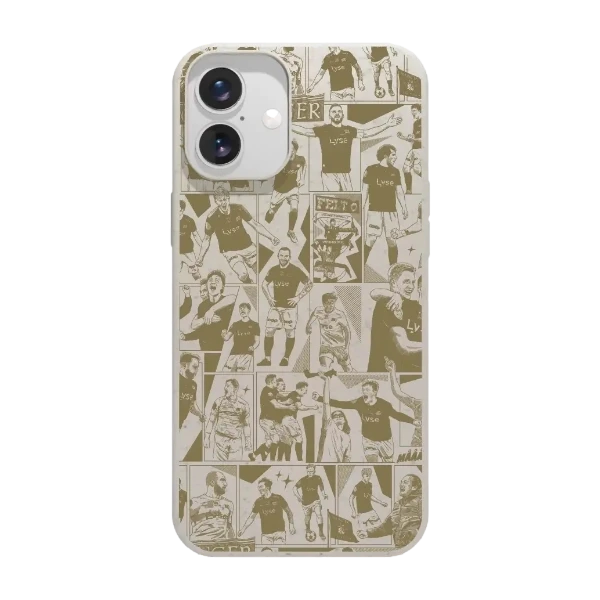 Phonecases3D iPhone 16 Plus Viking FK kompostoituva suojakuori, valkoinen