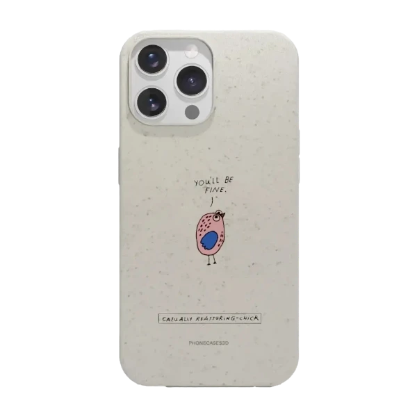 Phonecases3D iPhone 14 Pro Maja Säfström kompostoituva suojakuori, valkoinen
