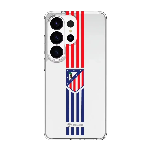 Phonecases3D Samsung Galaxy S26 Ultra Atlético de Madrid Clear case -suojakuori, valkoinen