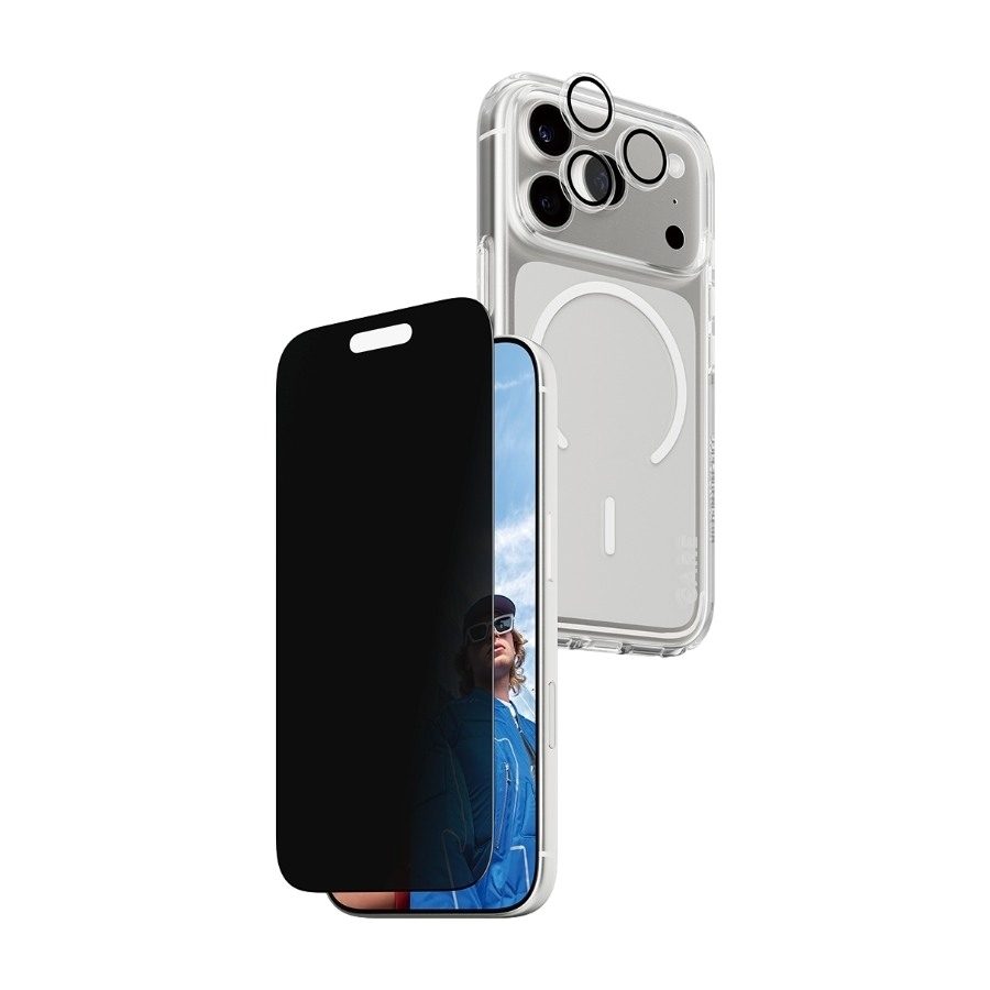PanzerGlass CARE 3-i-1 Flagship personvernpakke iPhone 17 Pro, gjennomsiktig