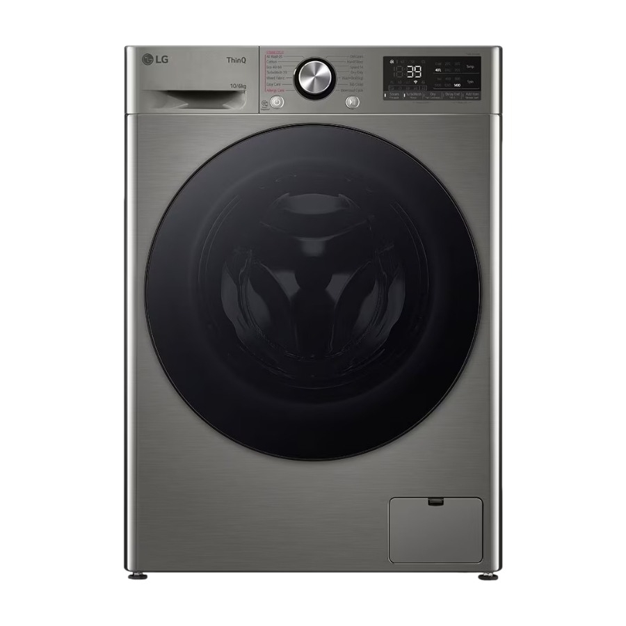 LG CV94V7S2QN kombineret vaskemaskine/tørretumbler, Platinum Silver billede 1