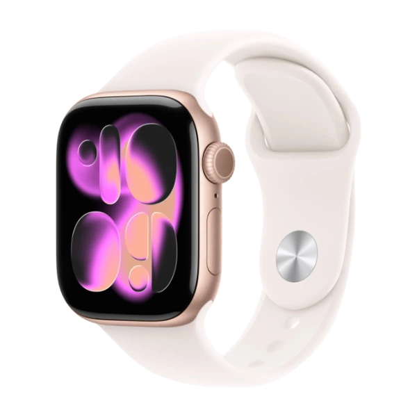 Apple Watch Series 11 GPS 42 mm roséguld aluminum, rosé sportband - S/M