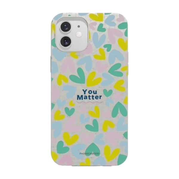 Phonecases3D iPhone 12 Jess Rachel Sharp kompostoituva suojakuori, valkoinen