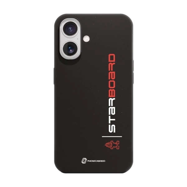 Phonecases3D iPhone 17 Starboard kompostoituva suojakuori, musta
